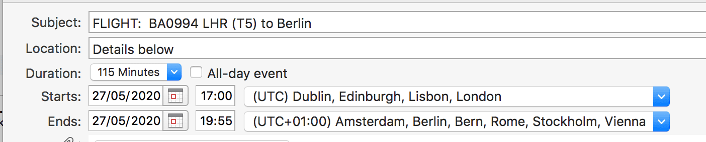 Manage your calendar by making sure you have set up the correct time zone.