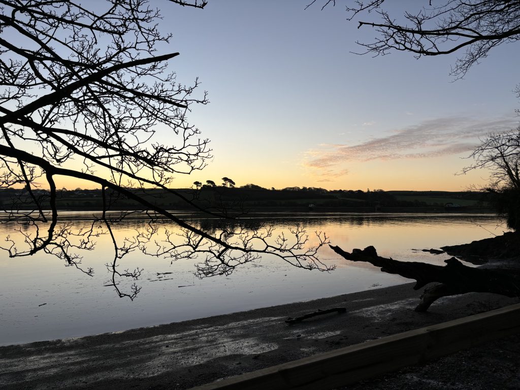 Landscape across the River at sunrise