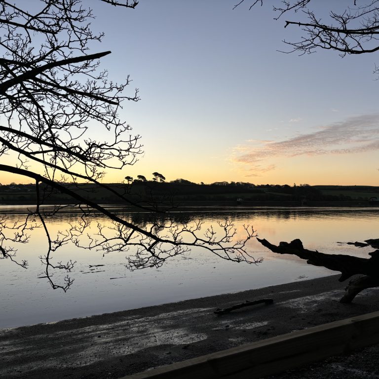 Landscape across the River at sunrise